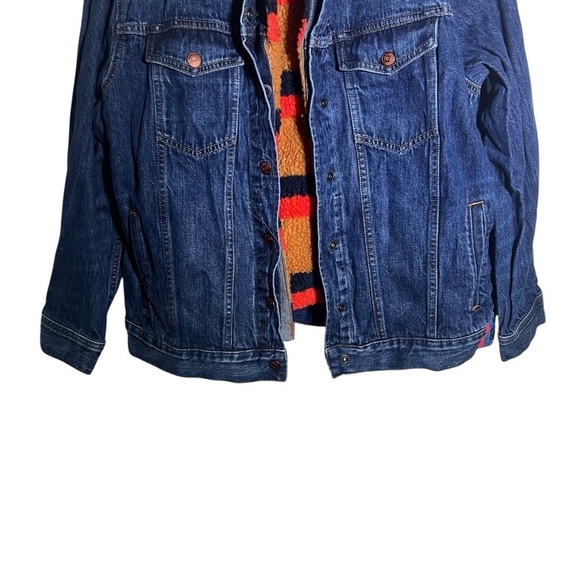 Madewell x Kule Sherpa-Lined Oversized Jean Jacket Medium - Picture 5 of 13